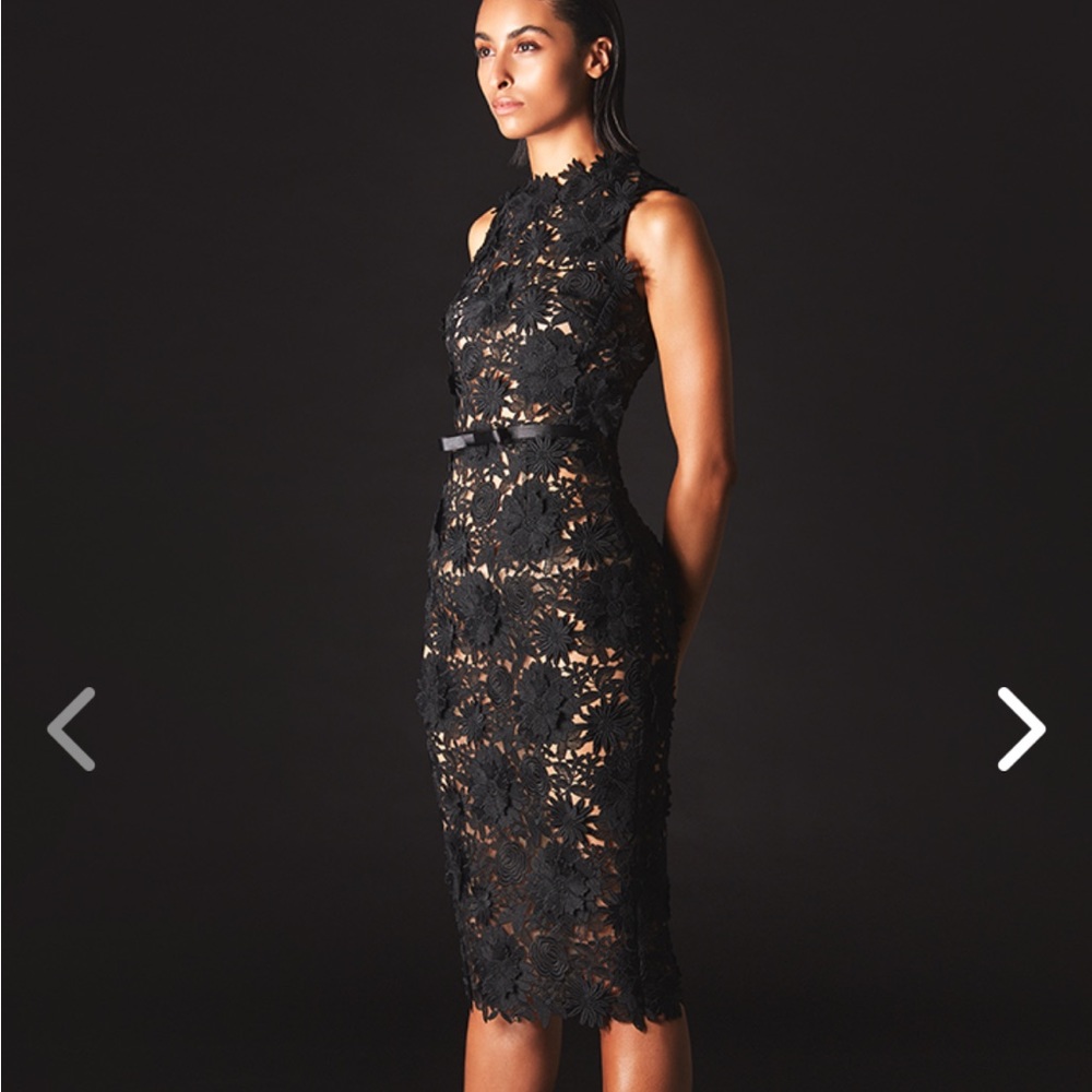 Wayne Clark “The King of Glamour”  designer black cocktail dress